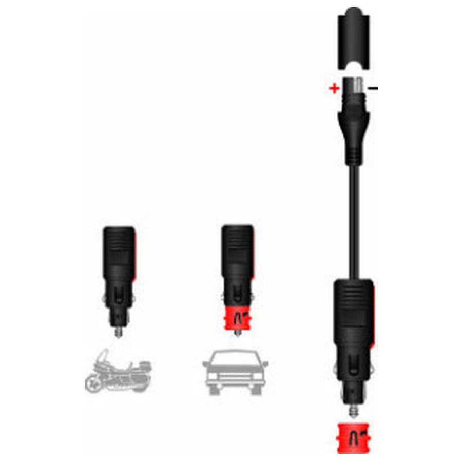 Cigarette socket adapter dual size O-02 - Moto-Tech Diagnostics 