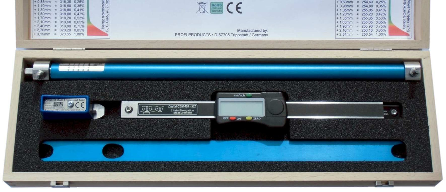 Digital Chain Elongation Measurement tool - Moto-Tech Diagnostics 