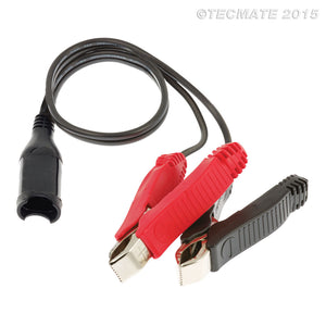 OptiMate 4 Quad program battery charger by TecMate, showing the device with multiple connection ports and digital display.