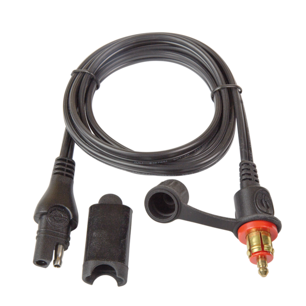 12V DIN socket connector straight O-09 - Moto-Tech Diagnostics 