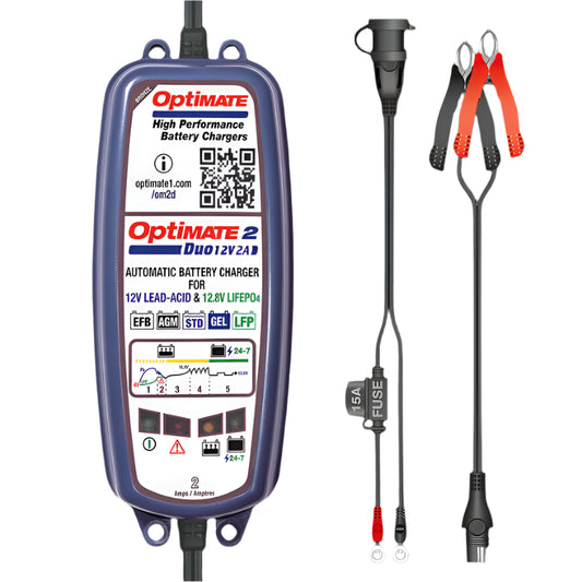 OptiMate 2 duo agm and lithium battery charger