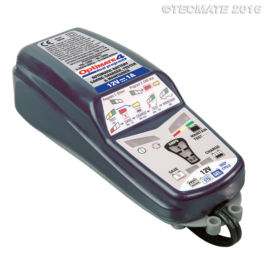 OptiMate 4 Dual Program Charger Maintainer TM-348 