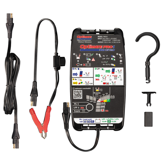 OptiMate Pro 1 DUO Battery Charger TM-650 - Moto-Tech Diagnostics 
