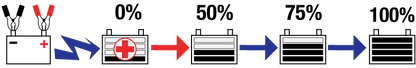 Recovers batteries from as low as 0.5Volts!